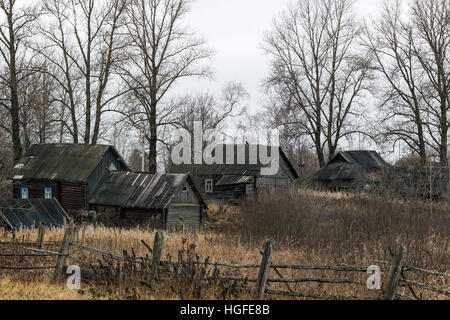 Russisches Dorf Paltsevo Stockfoto