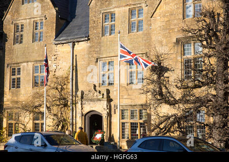 Lygon arms Hotel und Pub in den Cotswolds Dorf Broadway in Worcestershire, England Stockfoto