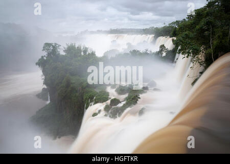 Iguazu Wasserfälle, Iguazu National Park, Provinz Misiones, Nordosten, Argentinien, Südamerika Stockfoto