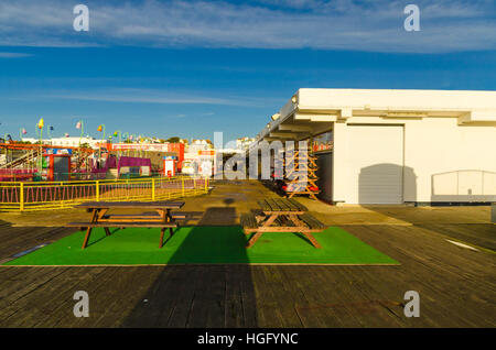 Clacton Pier Boxing Day 2016 Clacton on Sea Essex England Stockfoto