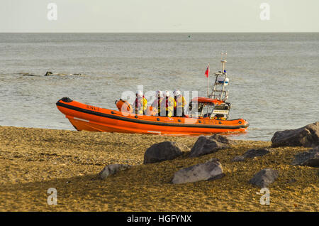 Clacton auf Meer Rettungsboot Team Boxing Day 2016 Stockfoto