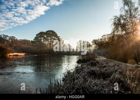 Winter morgen Southampton Gemeinsamen Stockfoto