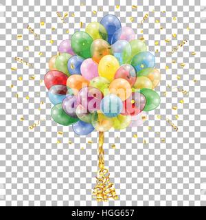 Urlaub-Hintergrund mit Luftballons Stock Vektor