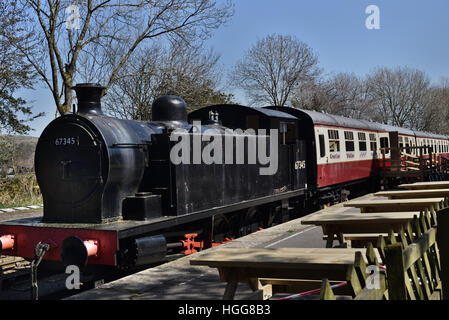 Hawes ehemaligen Railway Station, Yorkshire Dales National Park, North Yorkshire, England, UK Stockfoto