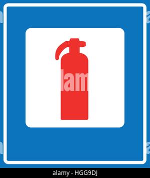 Feuerlöscher-Schild Stock Vektor