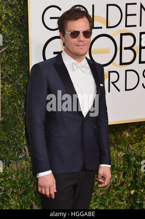 Los Angeles, Kalifornien, USA. 8. Januar 2017. Los Angeles, USA. 8. Januar 2017. Michael Shannon 74. Annual Golden Globe Awards im Beverly Hilton in Los Angeles angekommen. 8. Januar 2017 © Gamma-USA/Alamy Live-Nachrichten Stockfoto