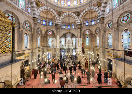 Innenansicht der Laleli-Moschee Istanbul-Türkei Stockfoto