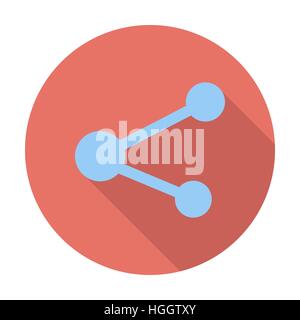 Freigeben. Einzelne flache Farbe Symbol. Vektor-Illustration. Stock Vektor