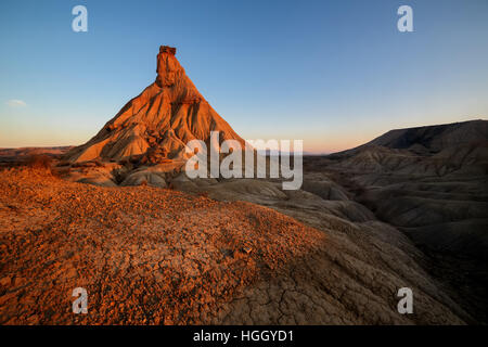 Castil de Tierra in Las Bardenas Stockfoto