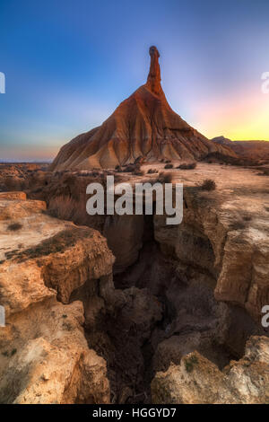 Castil de Tierra in Las Bardenas Stockfoto