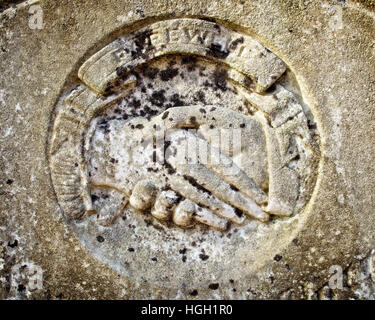 Tomball, TX USA - 27. Dezember 2016 - dieser Friedhof ist ein TX-Wahrzeichen und wurde im Jahre 1873 eröffnet. Stockfoto