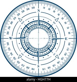 Radar-Windrose Stock Vektor