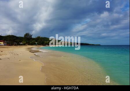 Zwei Meilen langen Grand Anse Strand in der karibische Inselstaat Grenada Stockfoto