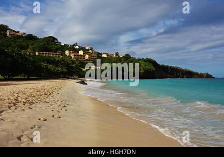 Zwei Meilen langen Grand Anse Strand in der karibische Inselstaat Grenada Stockfoto