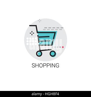 Einkaufswagen Trolley Big Sale-Symbol Stock Vektor