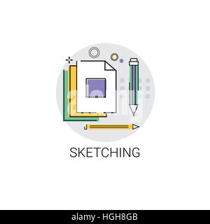 Logo Design Grafik Entwicklung Anwendungssymbol skizzieren Stock Vektor
