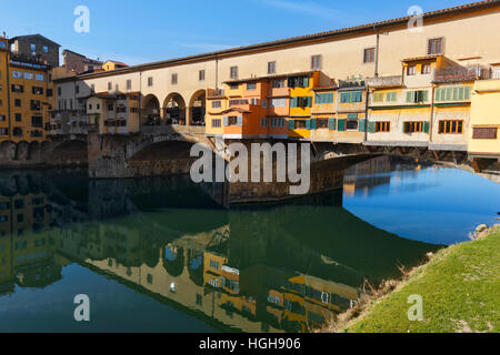 Florenz-Ponte Veccio in der Toskana Stockfoto