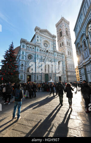 Die Kuppel der Kathedrale von Florenz in der Toskana, Italien. Stockfoto