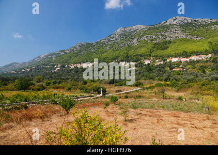 Dorf Babino Polje Insel Mljet in Kroatien Stockfoto