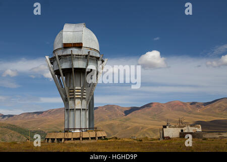 Verlassenen Observatorium in Assy Plateau in Kasachstan. Stockfoto