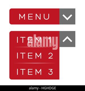 Menü-Element-UX-Vektor Stock Vektor