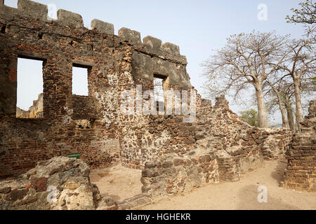 Gouverneurs Zimmer, James (Kunta Kinteh) Insel, Gambia, Westafrika Stockfoto