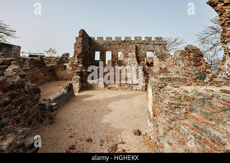 Gouverneurs Zimmer, James (Kunta Kinteh) Insel, Gambia, Westafrika Stockfoto