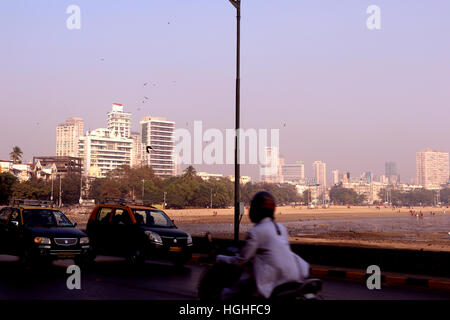 Girgaum Chowpatty Beach, Mumbai Stockfoto