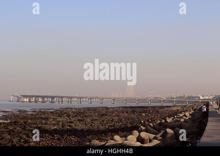 Bandra Worli Sea Link, Mumbai Stockfoto