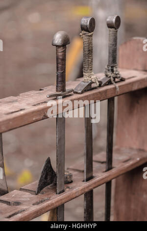 antiken Blankwaffen, altes Schwert Stockfoto