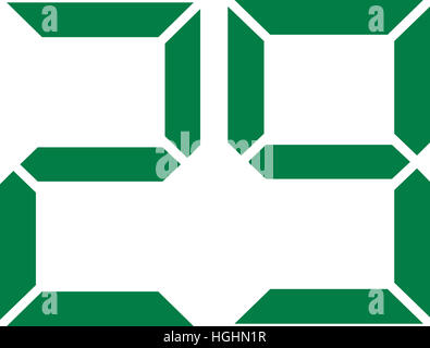 Neunundzwanzig digitale Nummer 29 Stockfoto