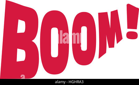 Booom-Symbol Stockfoto