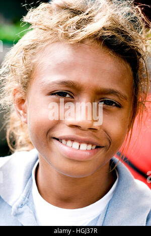 Fidschi Mädchen in Sigatoka Stockfoto