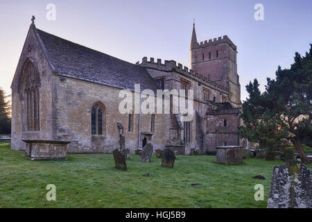 Str. Mary die Jungfrau Kirche, Hawkesbury, Gloucestershire Stockfoto