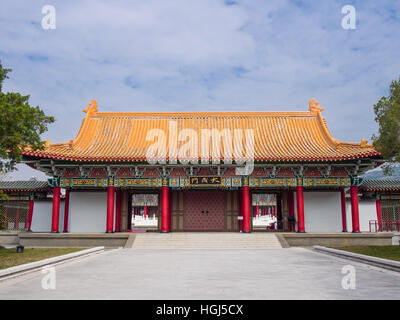 Das Haupttor der Konfuzius-Tempel in Kaohsiung, Taiwan. Stockfoto