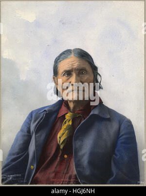 Geronimo (Guiyatle), Apache - 1898 Indian Congress - Foto: Frank A. Rinehart Stockfoto
