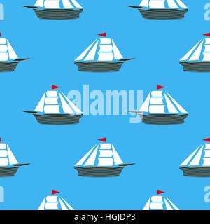 Meer Schiffe Silhouetten Stock Vektor