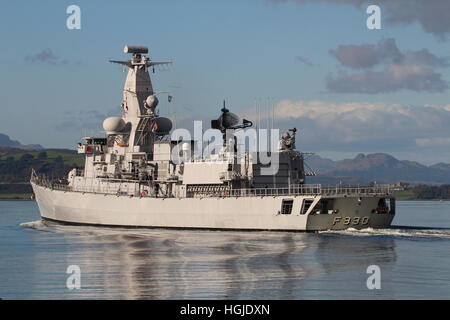 BNS Leopold ich (F930), Karel Doorman-Klasse Fregatten der belgischen Marine, zu Beginn der Übung Joint Warrior 16-2 Stockfoto
