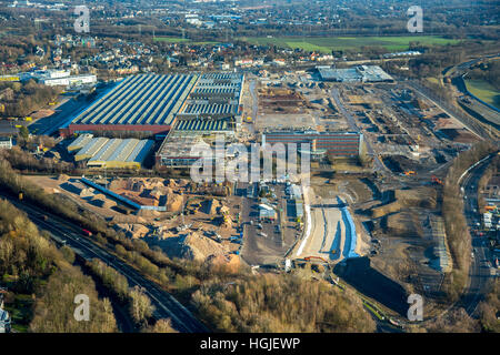 Luftaufnahme, OPEL Werk 1 Bochum, Abriss der Januar 2017 Bochum, Ruhrgebiet, Nordrhein-Westfalen, Deutschland, Europa, Antenne, Stockfoto