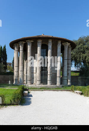 Forum Boarium, Tempel des Hercules Victor, Rom, Italien Stockfoto