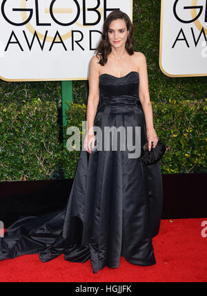 Los Angeles, USA. 8. Januar 2017. Winona Ryder 507 74. Annual Golden Globe Awards im Beverly Hilton in Los Angeles angekommen. 8. Januar 2017 © Gamma-USA/Alamy Live-Nachrichten Stockfoto