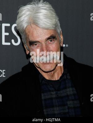 Park City, USA. 21. Januar 2017. Sam Elliott im Ankunftsbereich für 'The Hero' Premiere beim Sundance Film Festival 2017, The Library Theater, Park City. Bildnachweis: James Atoa/Everett Collection/Alamy Live-Nachrichten Stockfoto