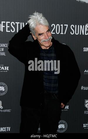 Park City, USA. 21. Januar 2017. Sam Elliott im Ankunftsbereich für 'The Hero' Premiere beim Sundance Film Festival 2017, The Library Theater, Park City. Bildnachweis: James Atoa/Everett Collection/Alamy Live-Nachrichten Stockfoto