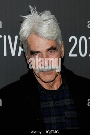 Park City, USA. 21. Januar 2017. Sam Elliott im Ankunftsbereich für 'The Hero' Premiere beim Sundance Film Festival 2017, The Library Theater, Park City. Bildnachweis: James Atoa/Everett Collection/Alamy Live-Nachrichten Stockfoto