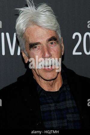 Park City, USA. 21. Januar 2017. Sam Elliott im Ankunftsbereich für 'The Hero' Premiere beim Sundance Film Festival 2017, The Library Theater, Park City. Bildnachweis: James Atoa/Everett Collection/Alamy Live-Nachrichten Stockfoto