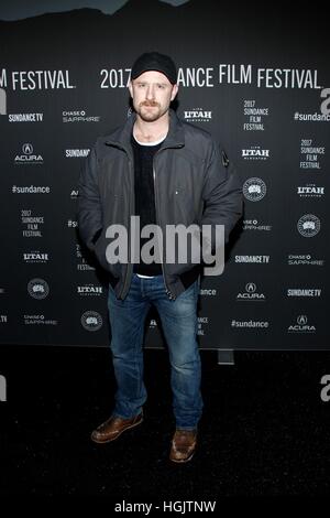 Park City, USA. 21. Januar 2017. Ben Foster im Ankunftsbereich für 'The Hero' Premiere beim Sundance Film Festival 2017, The Library Theater, Park City. Bildnachweis: James Atoa/Everett Collection/Alamy Live-Nachrichten Stockfoto