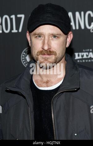 Park City, USA. 21. Januar 2017. Ben Foster im Ankunftsbereich für 'The Hero' Premiere beim Sundance Film Festival 2017, The Library Theater, Park City. Bildnachweis: James Atoa/Everett Collection/Alamy Live-Nachrichten Stockfoto