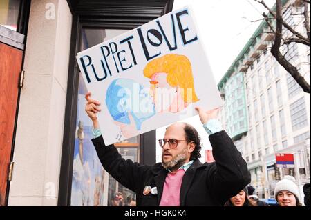 Washington, DC, USA. 21. Januar 2017. Teilnahme für Frauen Marsch auf Washington 2017, Washington, DC 21. Januar 2017. Bildnachweis: Sara Cozolino/Everett Collection/Alamy Live-Nachrichten Stockfoto