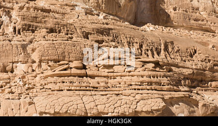 Steinmauer Texure des Sinai desrt Stockfoto