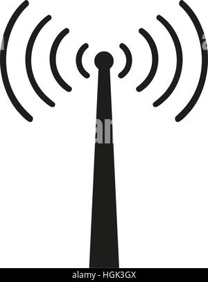 Rezeption-Turm mit wireless-signal Stockfoto